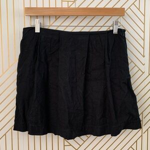 Banana Republic Linen blend Pleated Skort Mini Skirt Lagenlook preppy classic 8